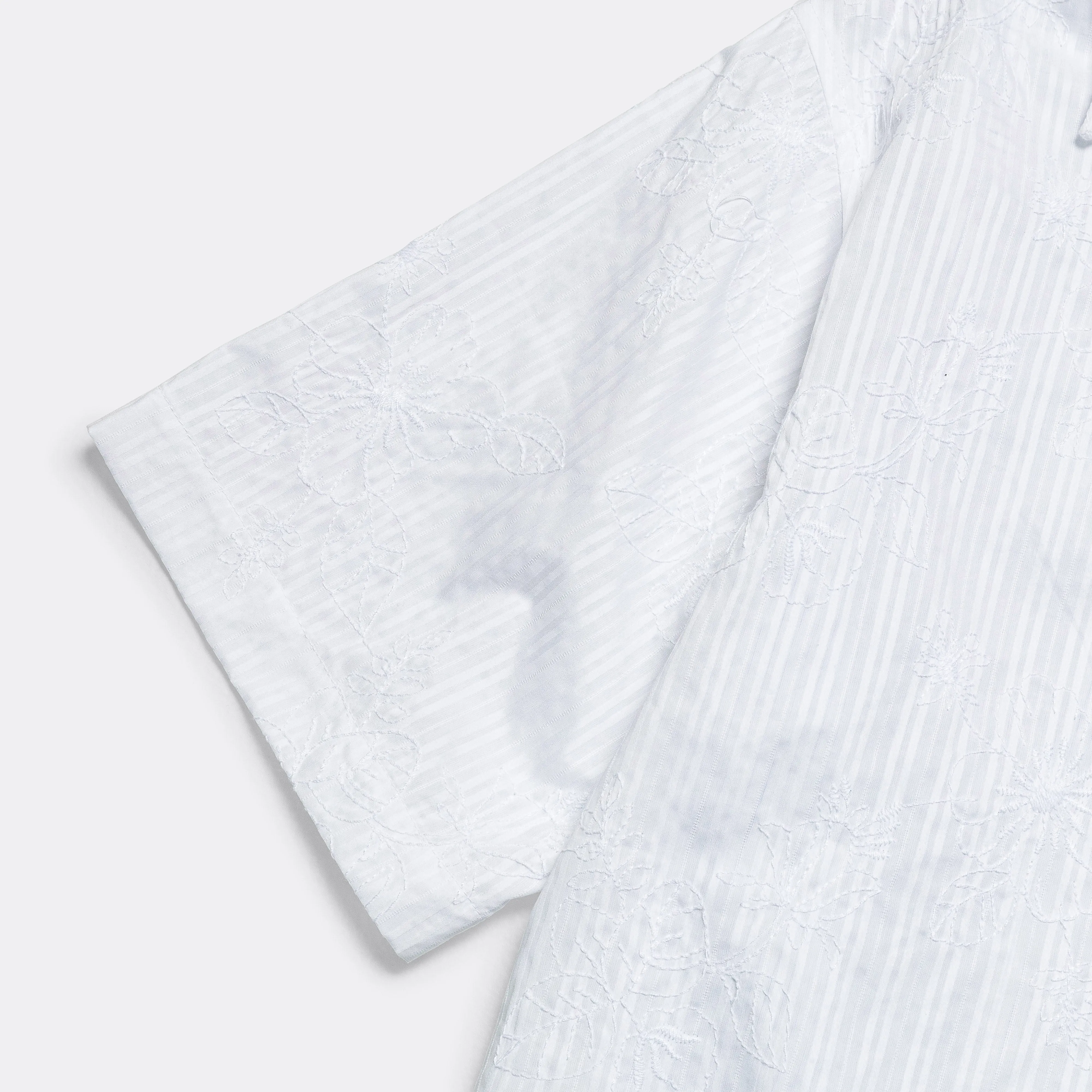 Camp Shirt Embroidered Stripe - Blue/White