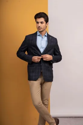 CASUAL COAT SLIM FIT NAVY GREY