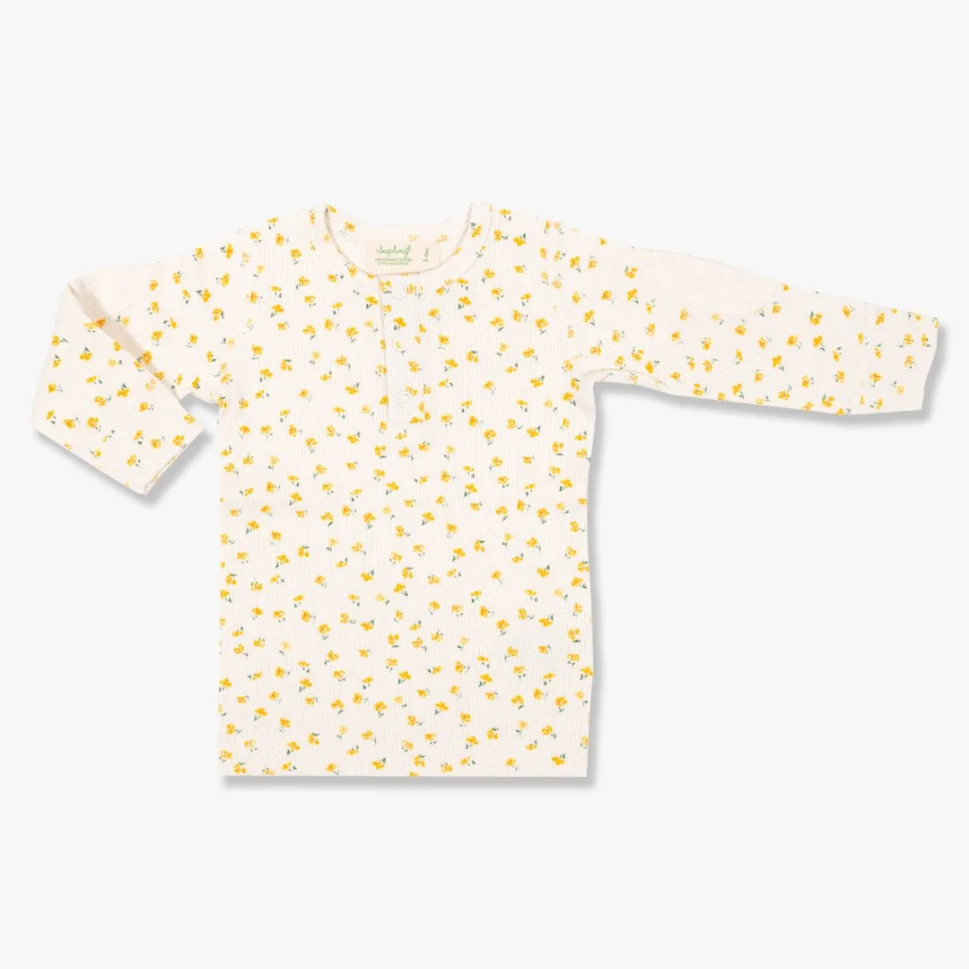 Chamomile Waffle Long Sleeve Tee