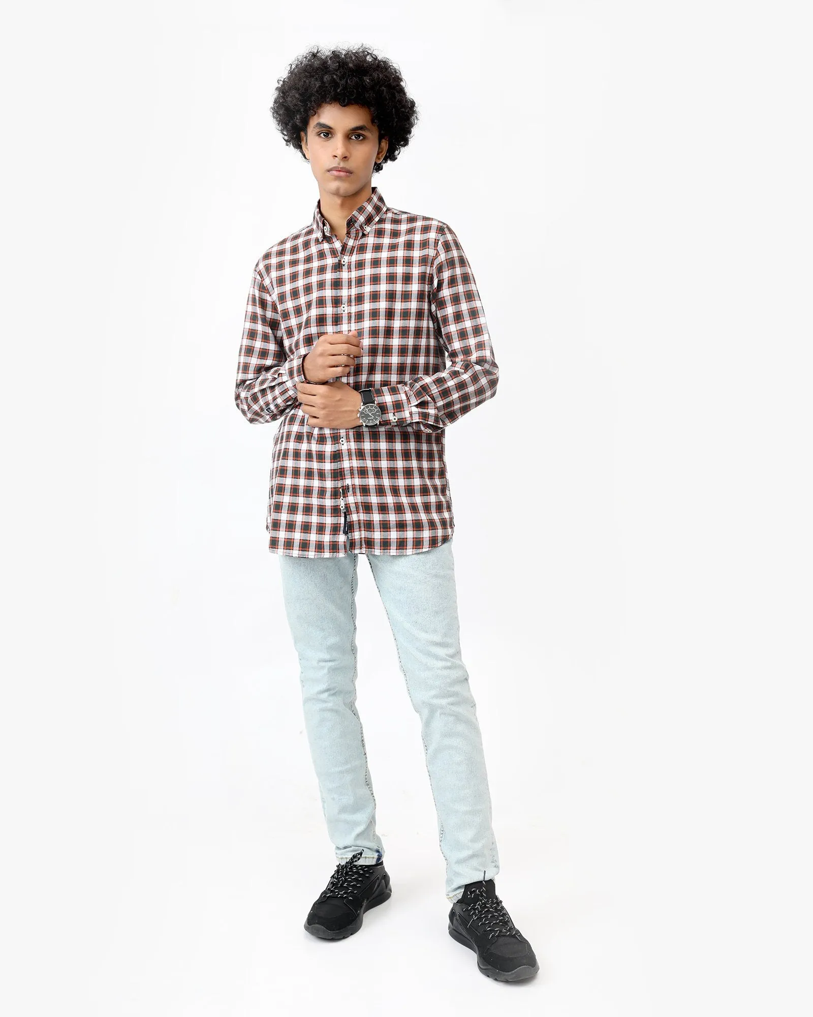 Checkered Button Down Shirt