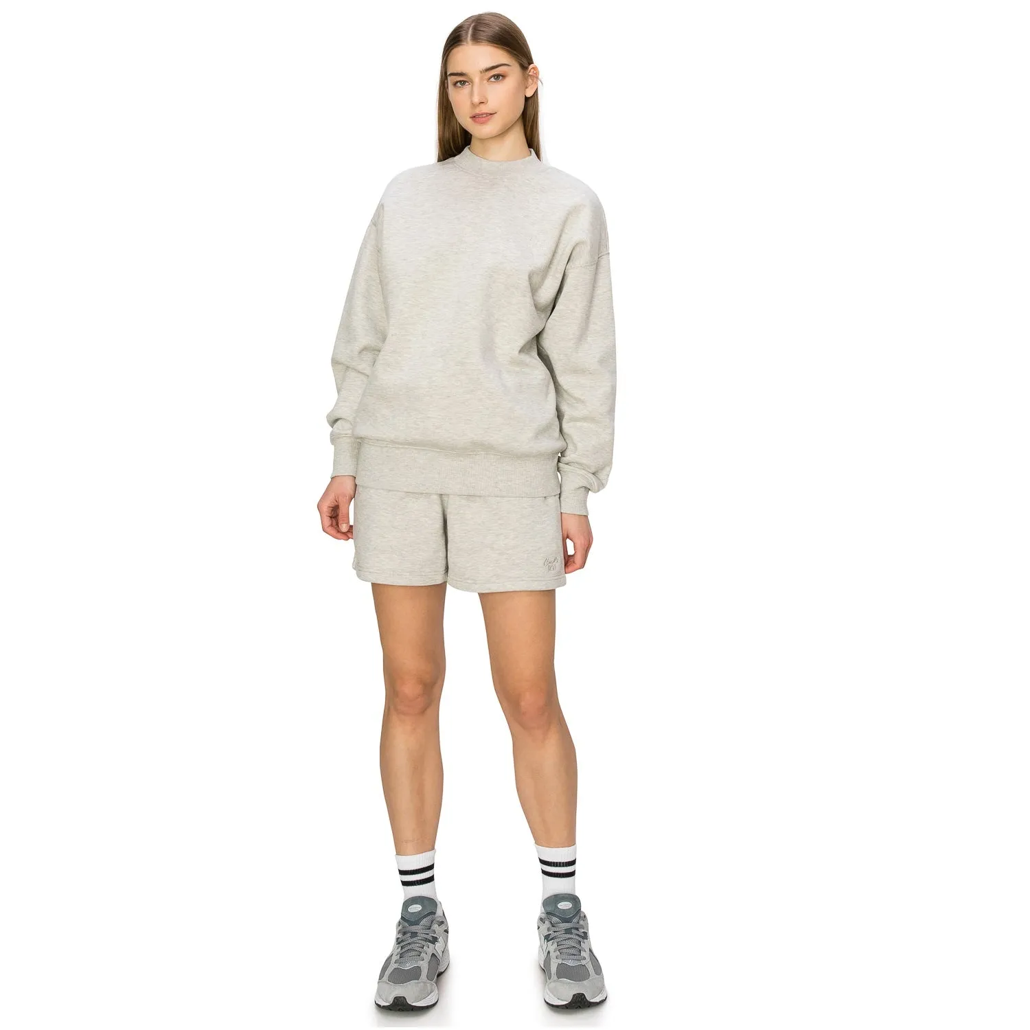 Cloud Fleece Crewneck Sweatshirt - Heather Crome