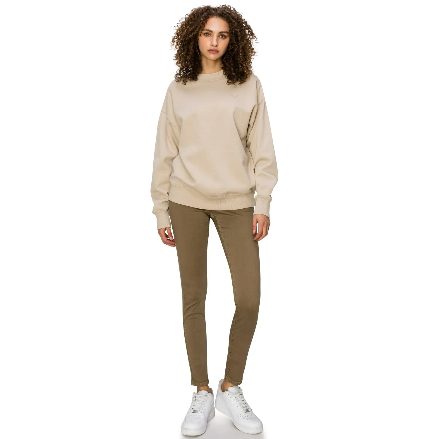 Cloud Fleece Crewneck Sweatshirt - Olive Beige