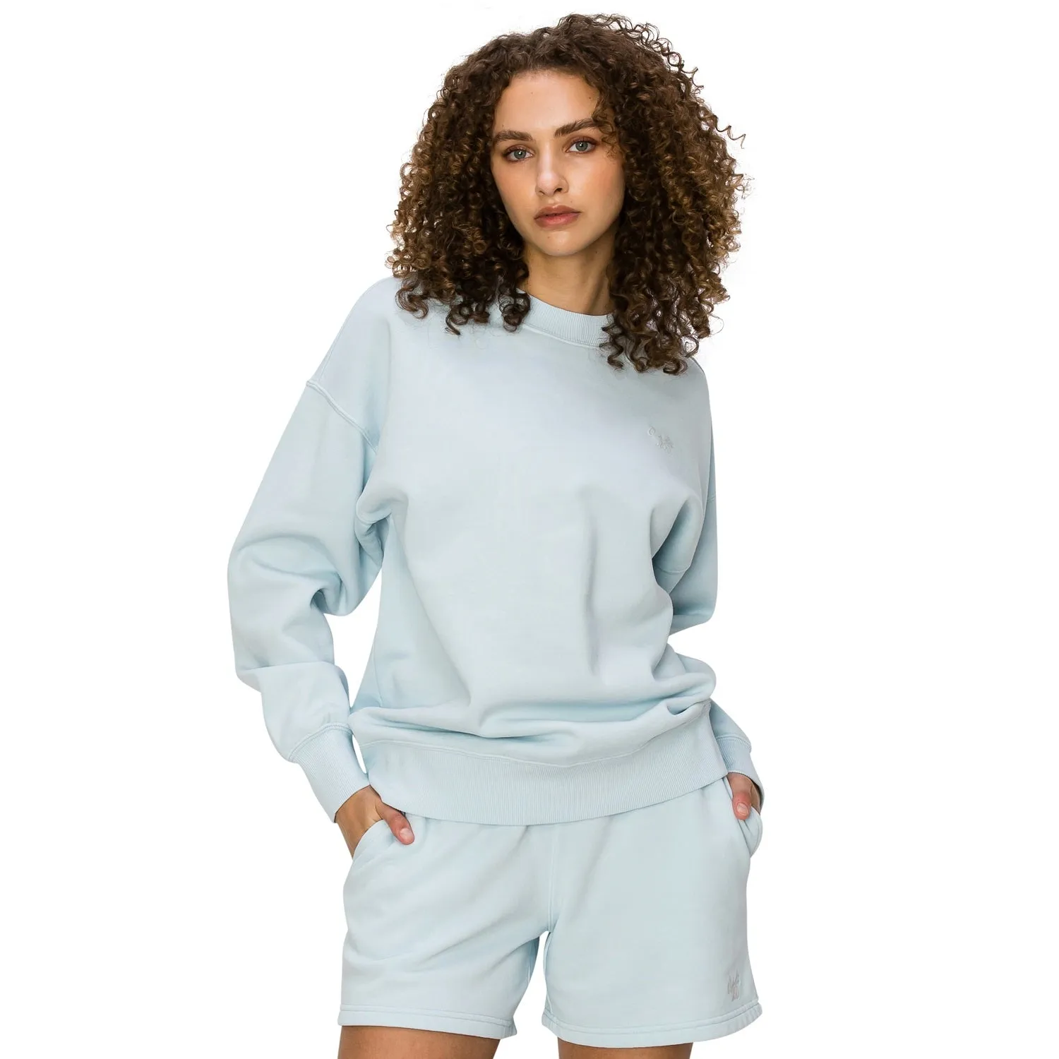 Cloud Fleece Crewneck Sweatshirt - Pastel Blue