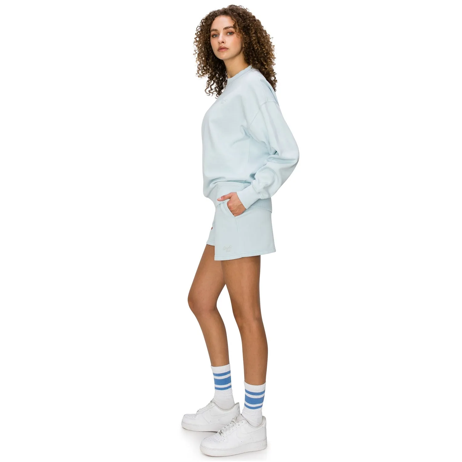 Cloud Fleece Crewneck Sweatshirt - Pastel Blue