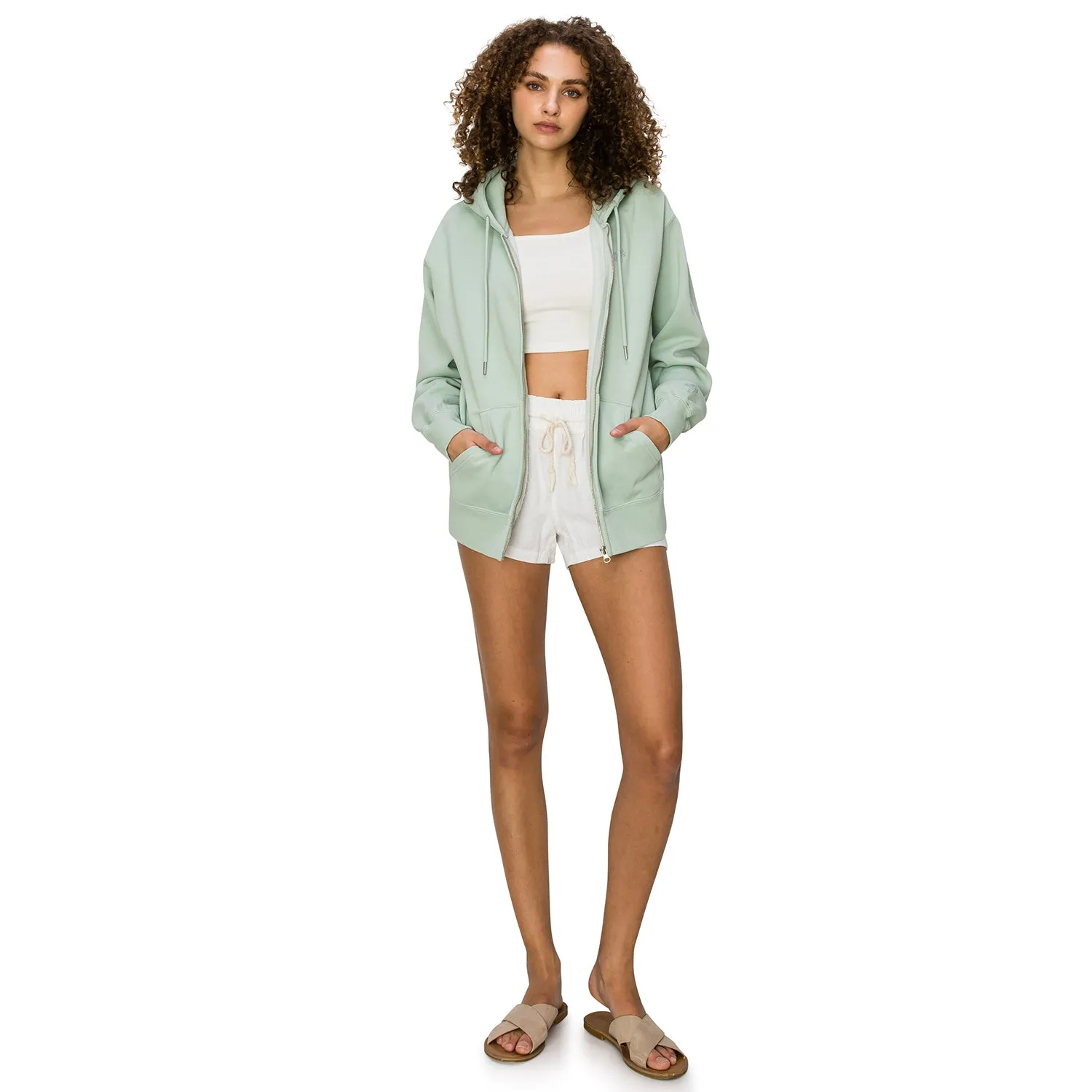 Cloud Fleece Zip Up Hoodie - Sage Green