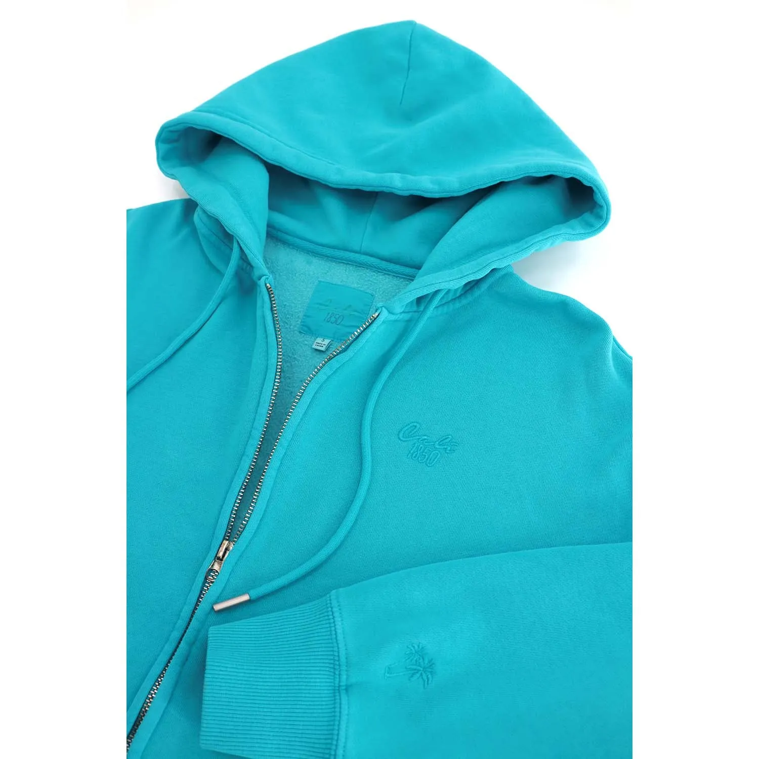 Cloud Fleece Zip Up Hoodie - Verdigris Teal