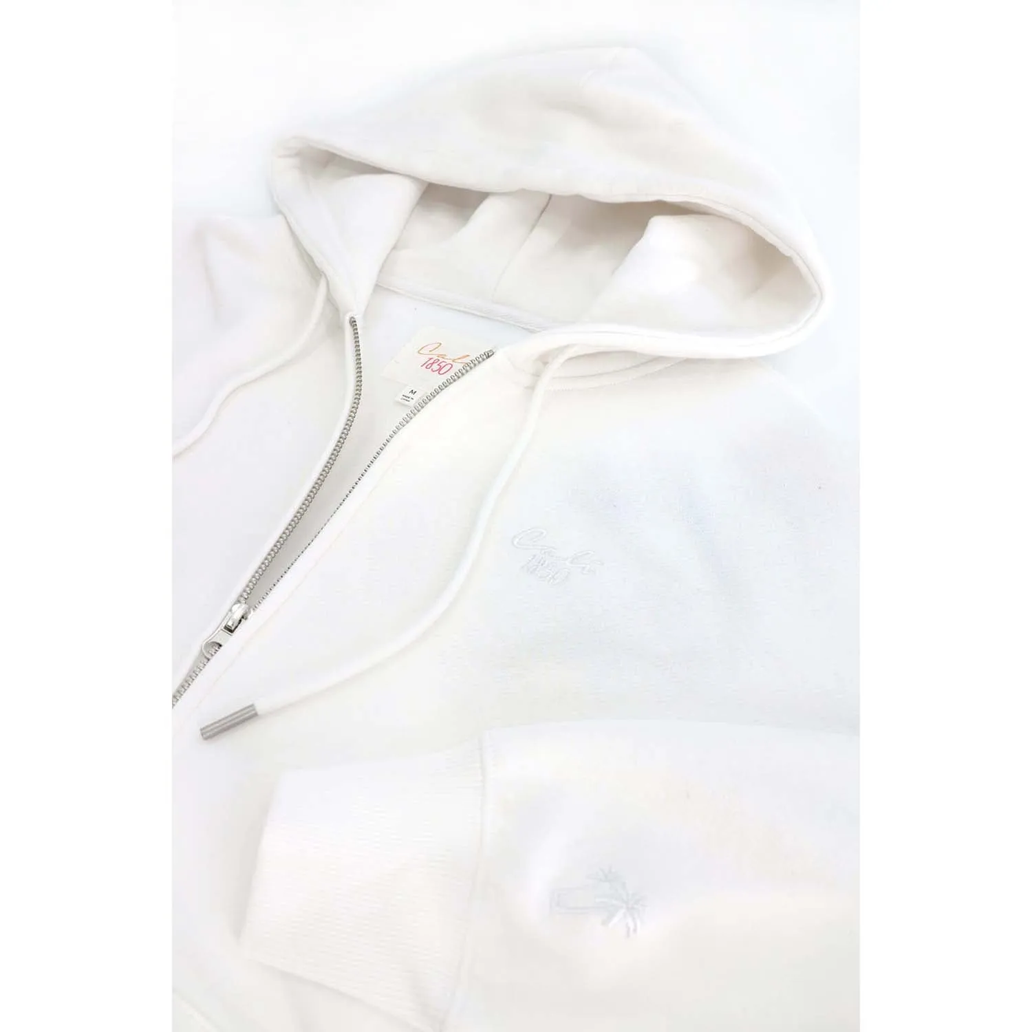 Cloud Fleece Zip Up Hoodie - White