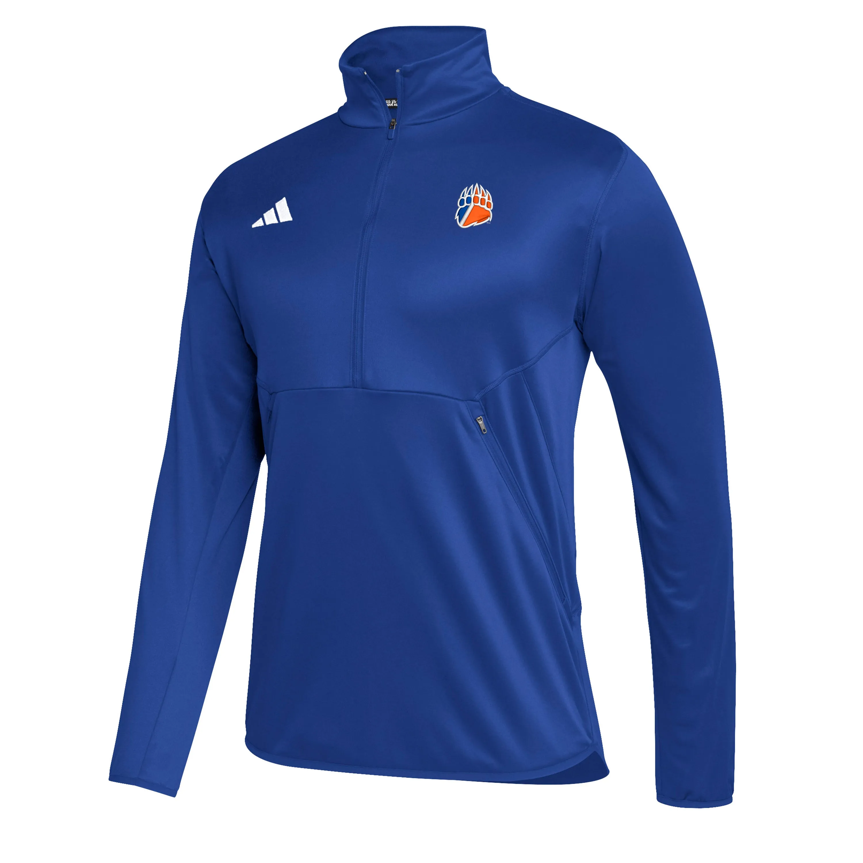 Coast Guard Academy Adidas Mens Sideline Knit 1/4 Zip Long Sleeve Shirt