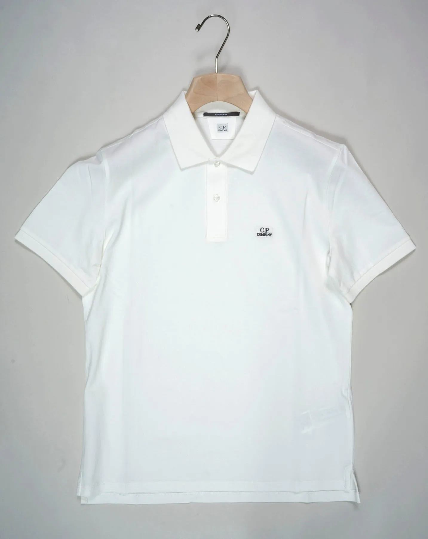 C.P. Company Stretch Piquet Polo Shirt / Gauze White