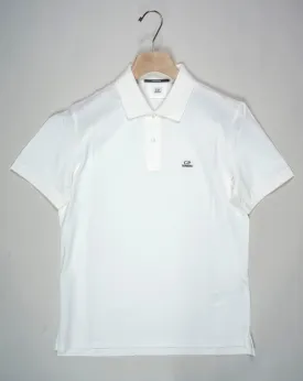 C.P. Company Stretch Piquet Polo Shirt / Gauze White