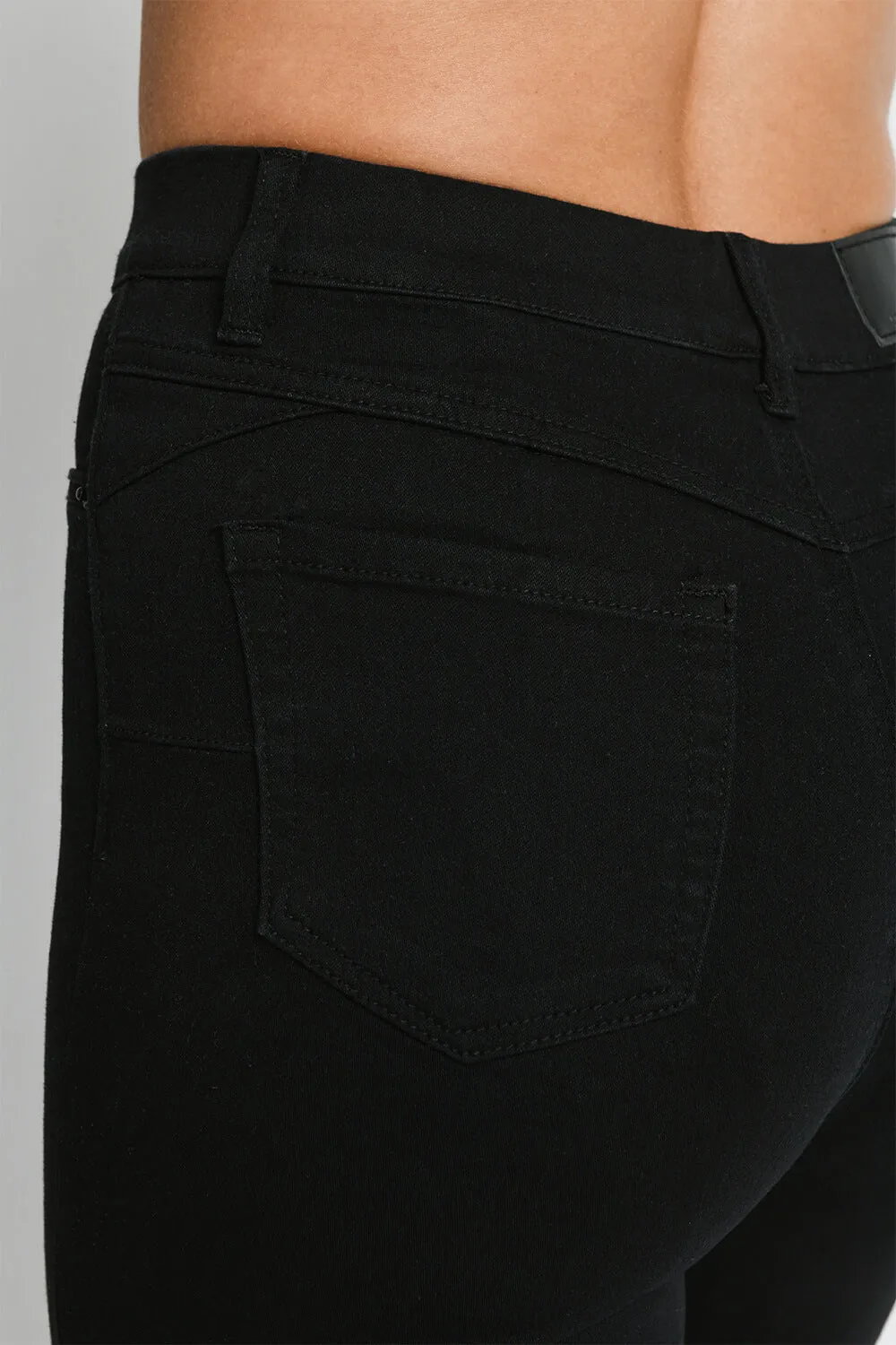 Cropped Jeggings - Black