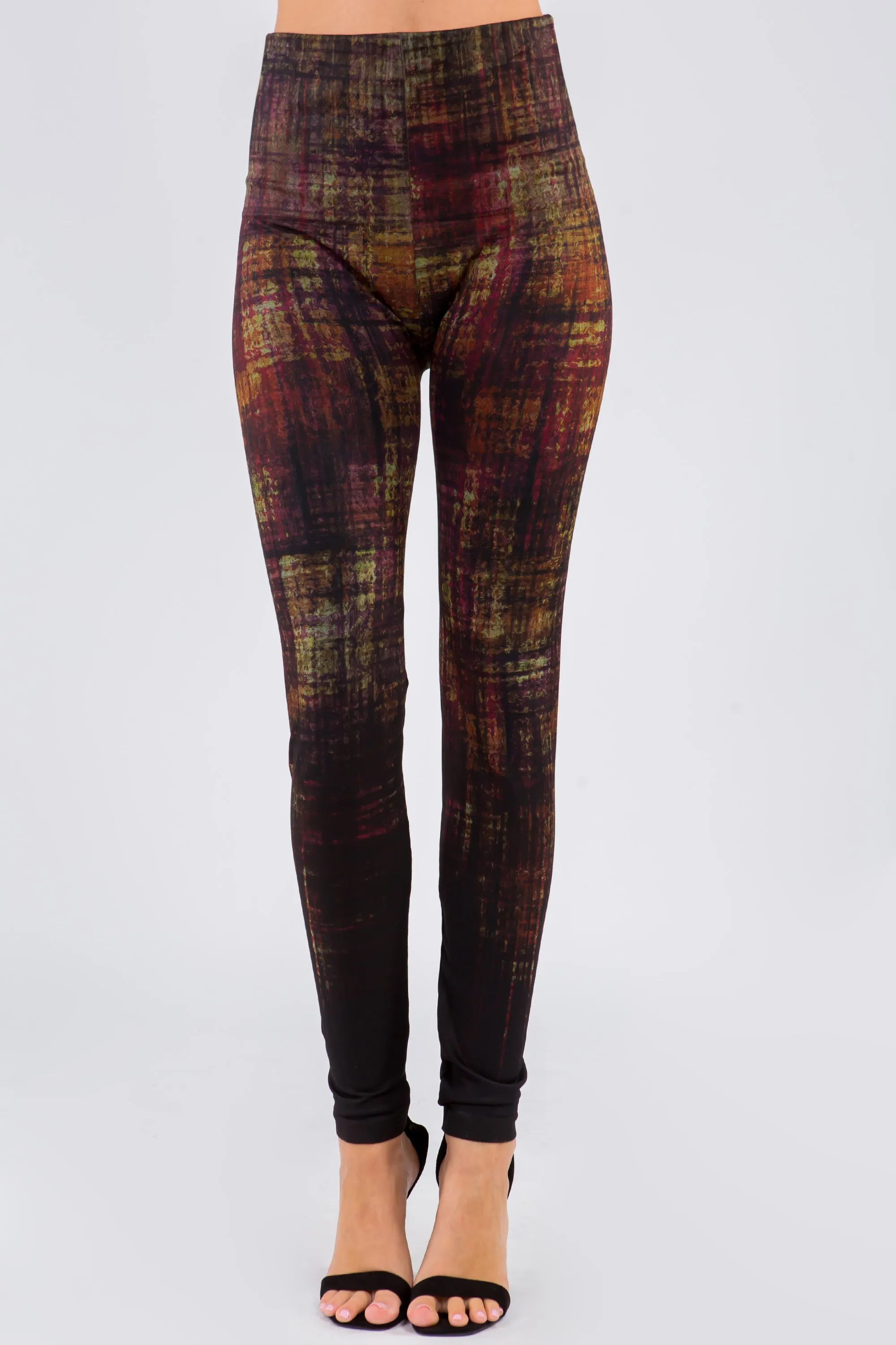 Cross Hatch Ombre Print Leggings