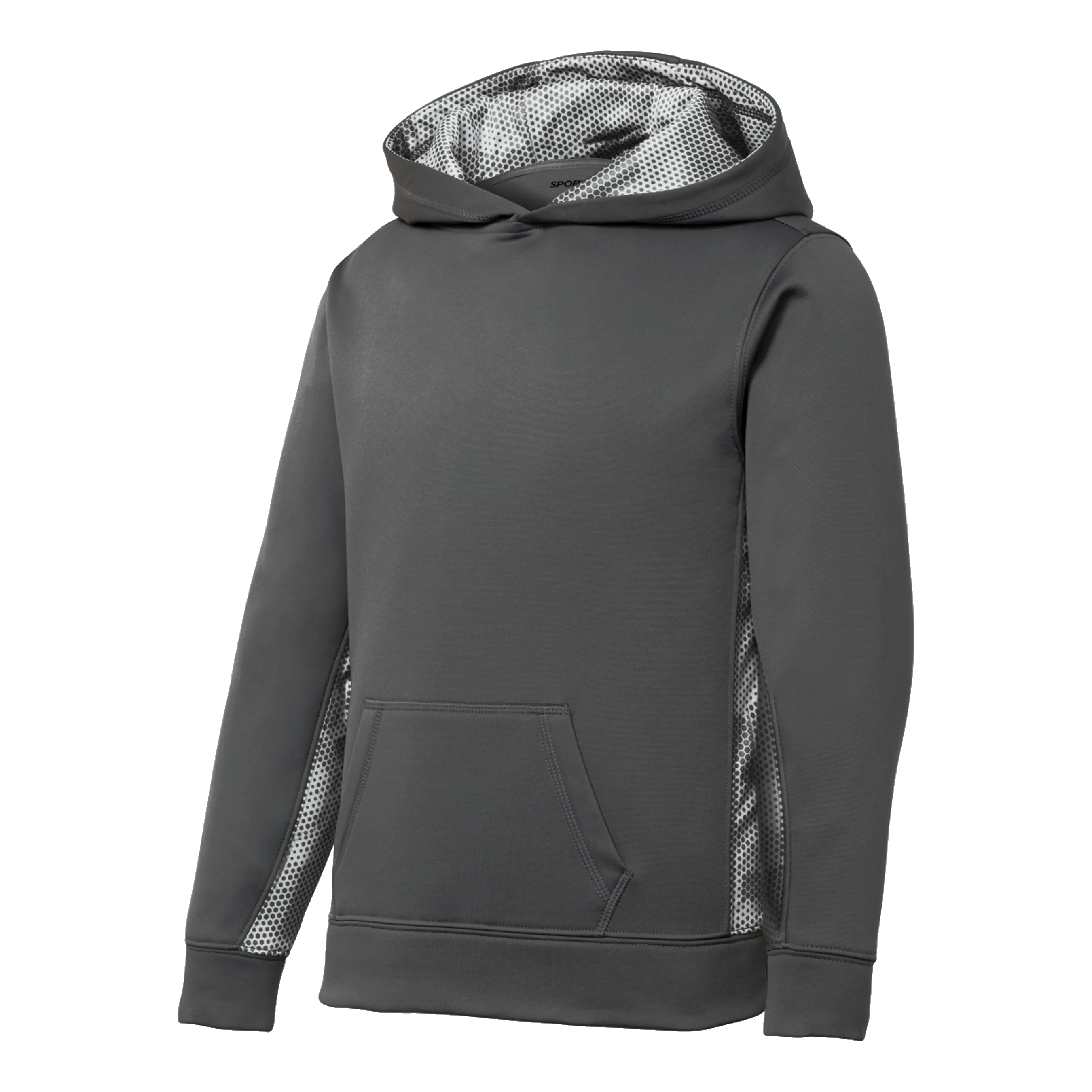 CY1815  Youth CamoHex Fleece Hoodie