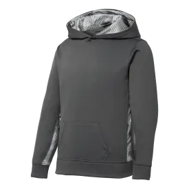 CY1815  Youth CamoHex Fleece Hoodie