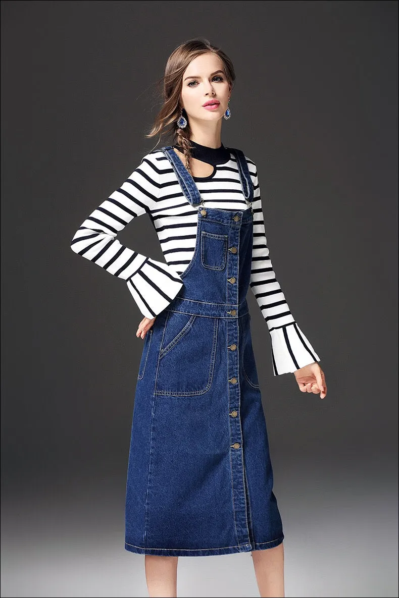 Denim Overall Dress