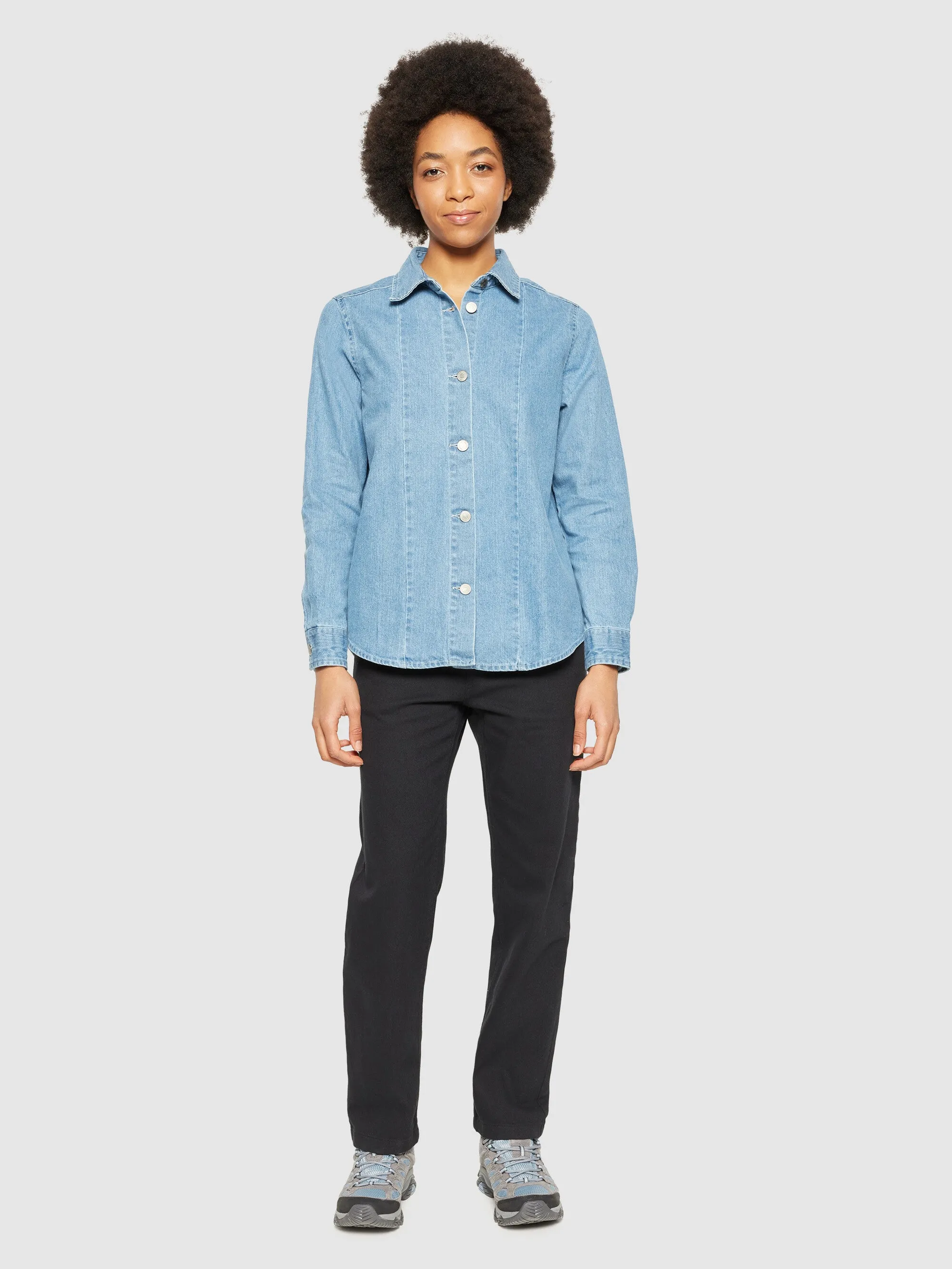 Denim shirt - GOTS/Vegan - Light Blue denim