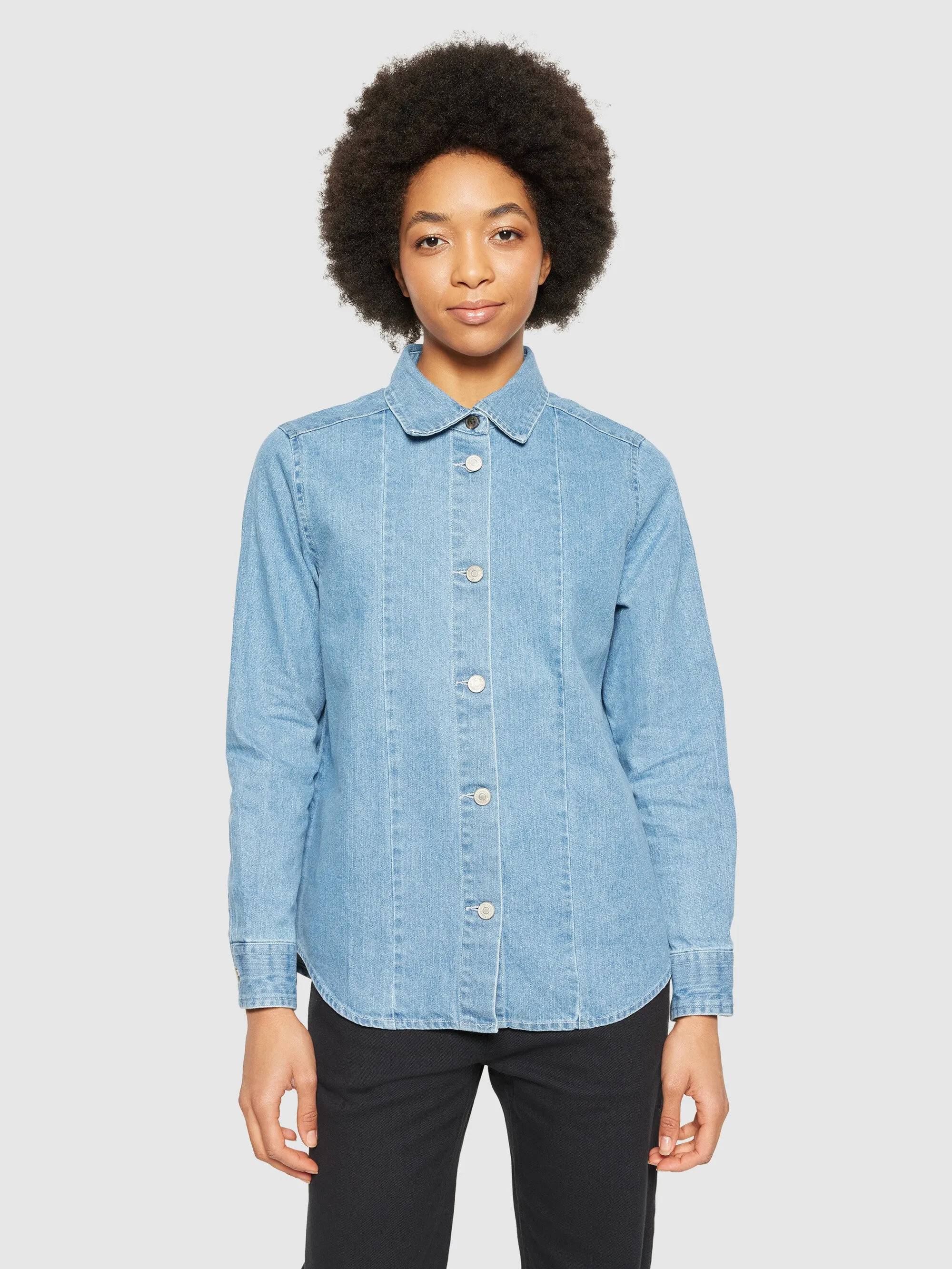 Denim shirt - GOTS/Vegan - Light Blue denim