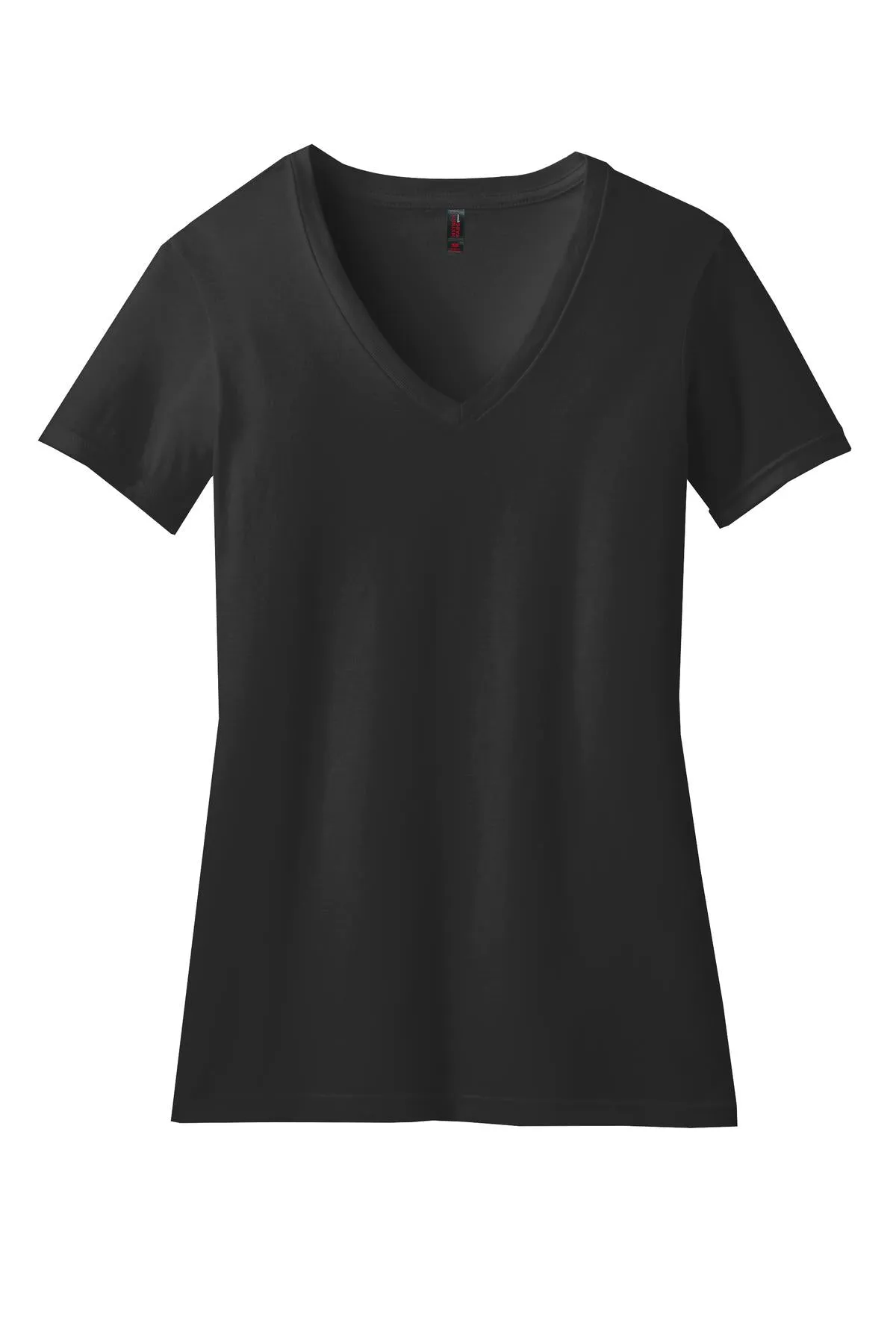 District Women's Perfect Blend CVC V-Neck Tee. DM1190L