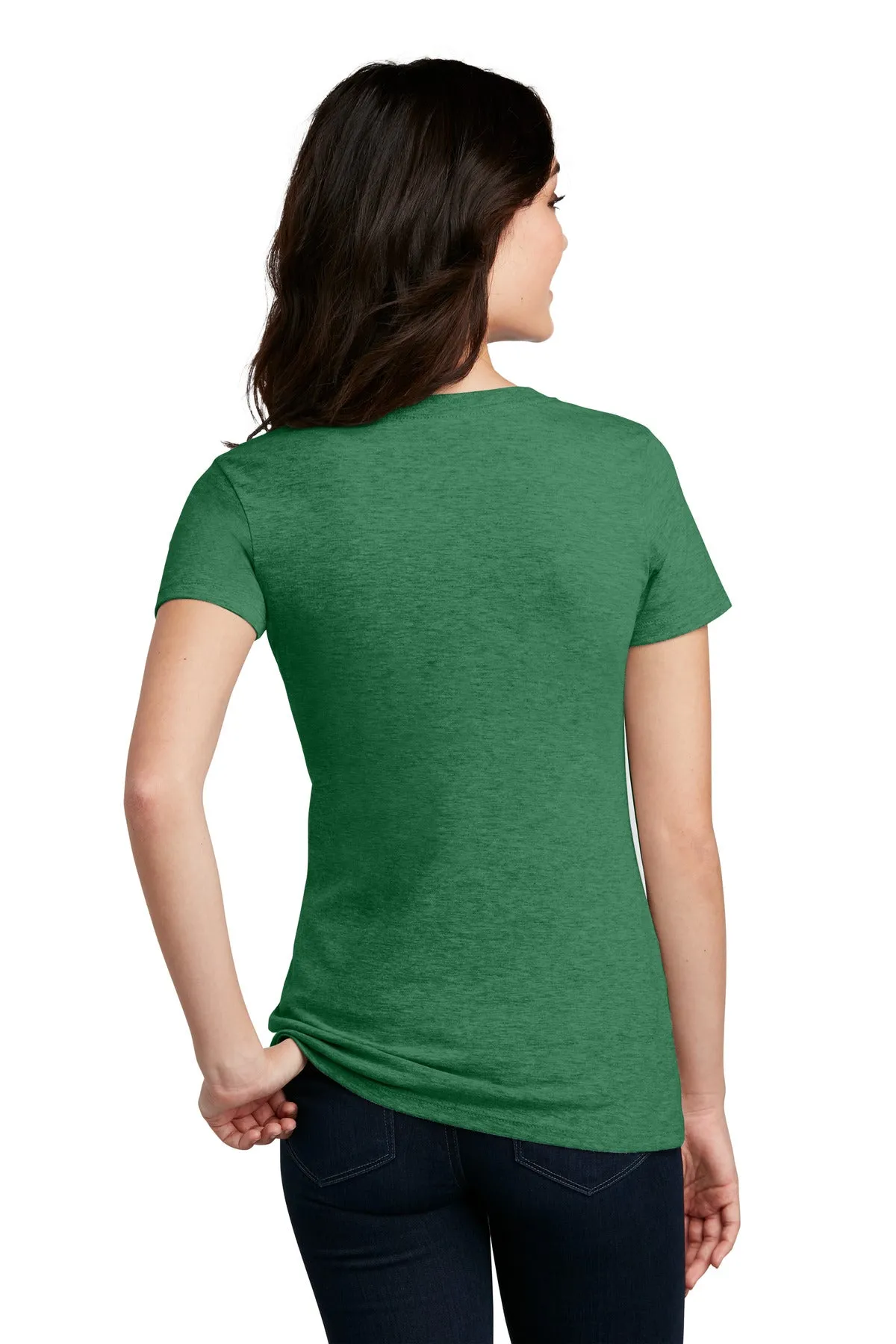 District Women's Perfect Blend CVC V-Neck Tee. DM1190L