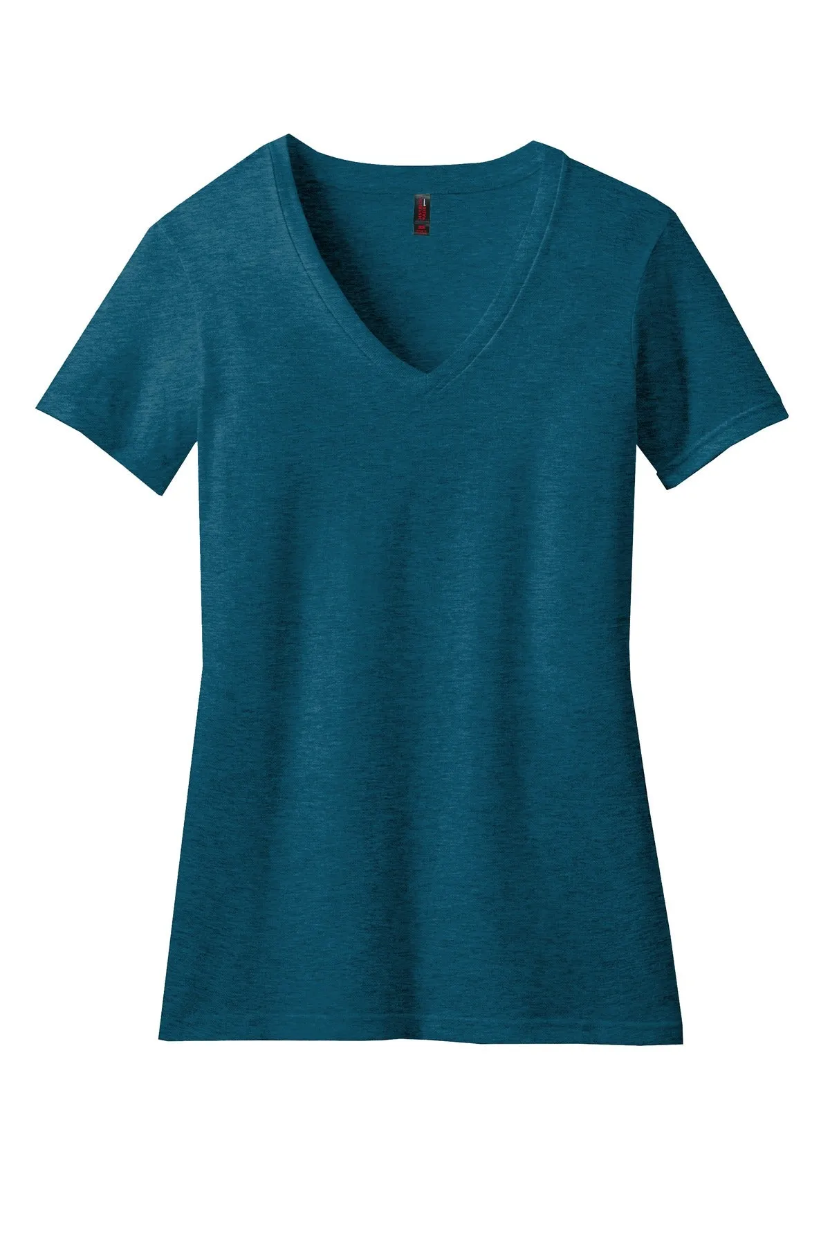 District Women's Perfect Blend CVC V-Neck Tee. DM1190L