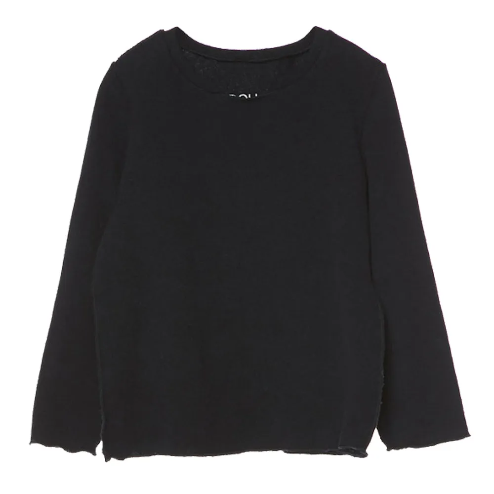 Douuod Black Knit Sweater