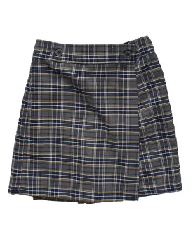 EW Button Front Skort Plaid 42