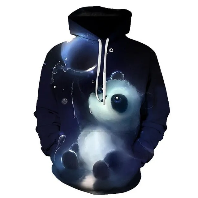 Fashion Cute Panda Printed 3D Hoodies