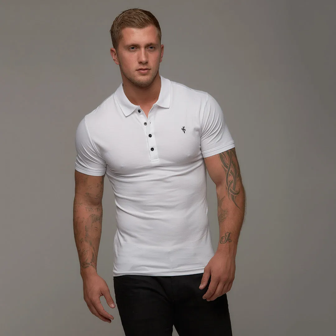 Father Sons Classic White Polo Shirt - FSH047