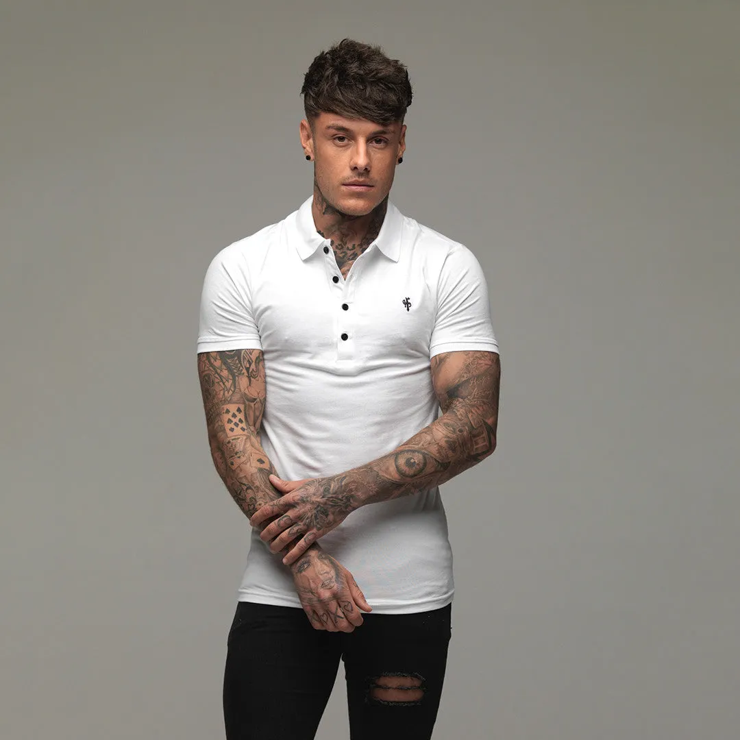 Father Sons Classic White Polo Shirt - FSH047