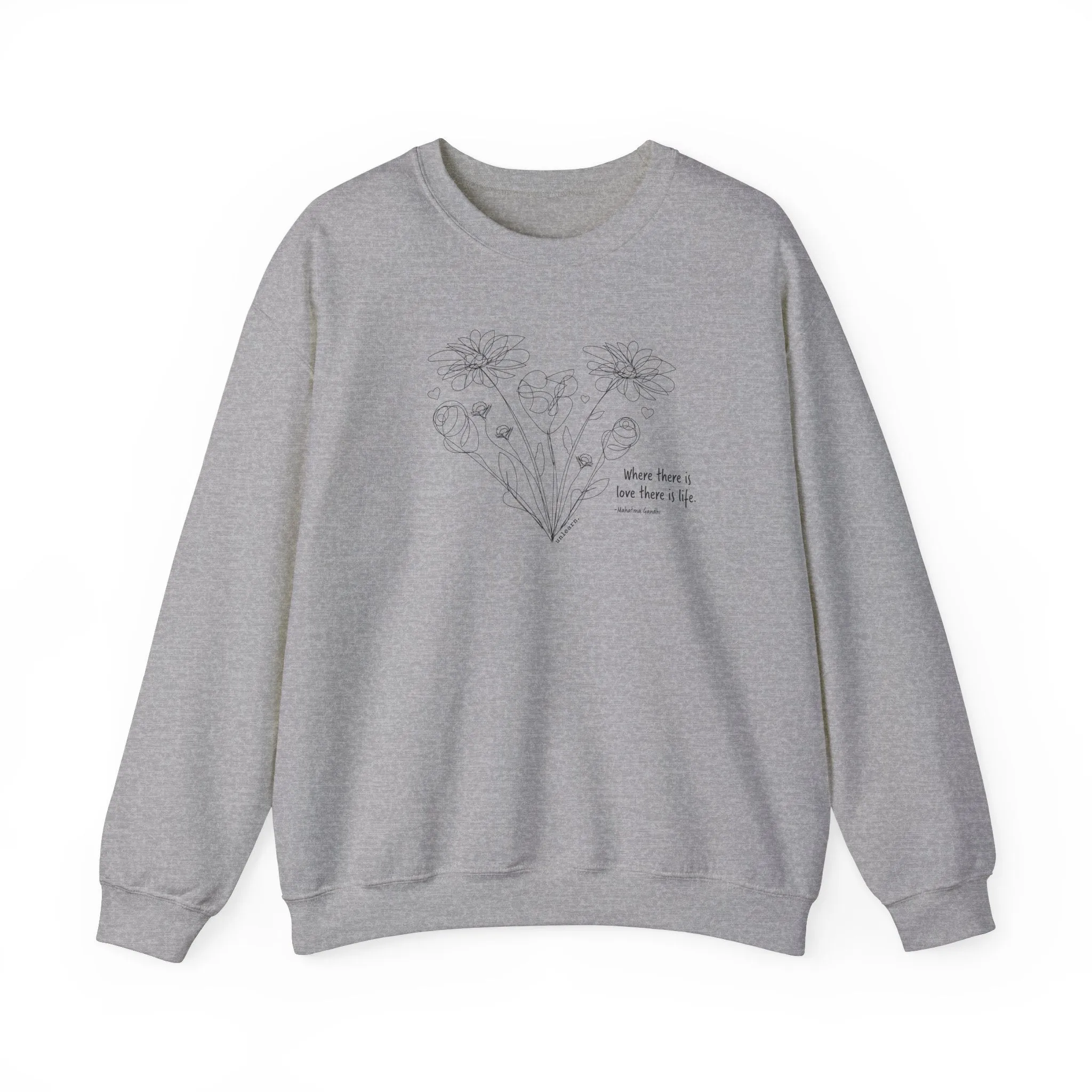 Flowers - Relaxed Fit Crewneck Sweatshirt