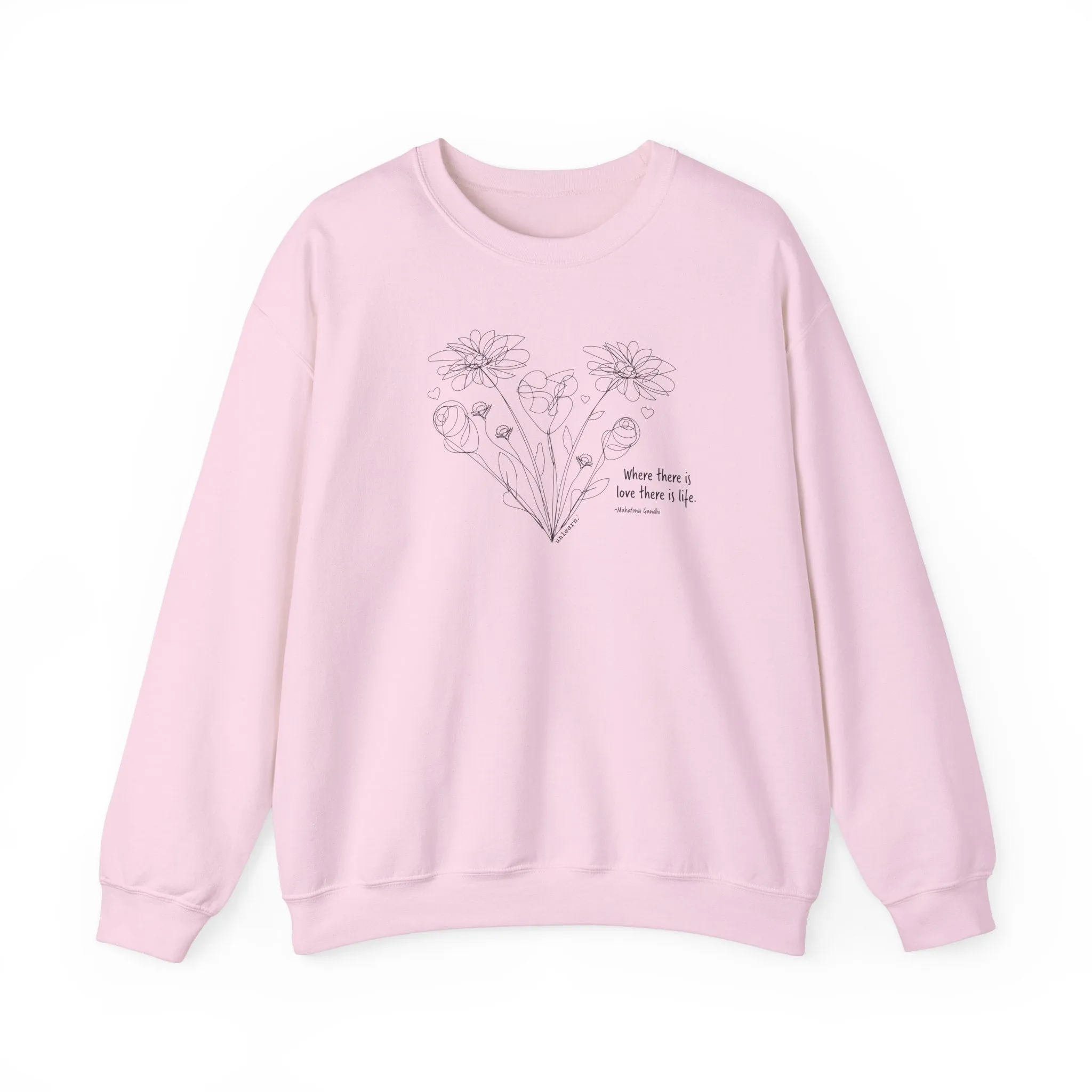 Flowers - Relaxed Fit Crewneck Sweatshirt