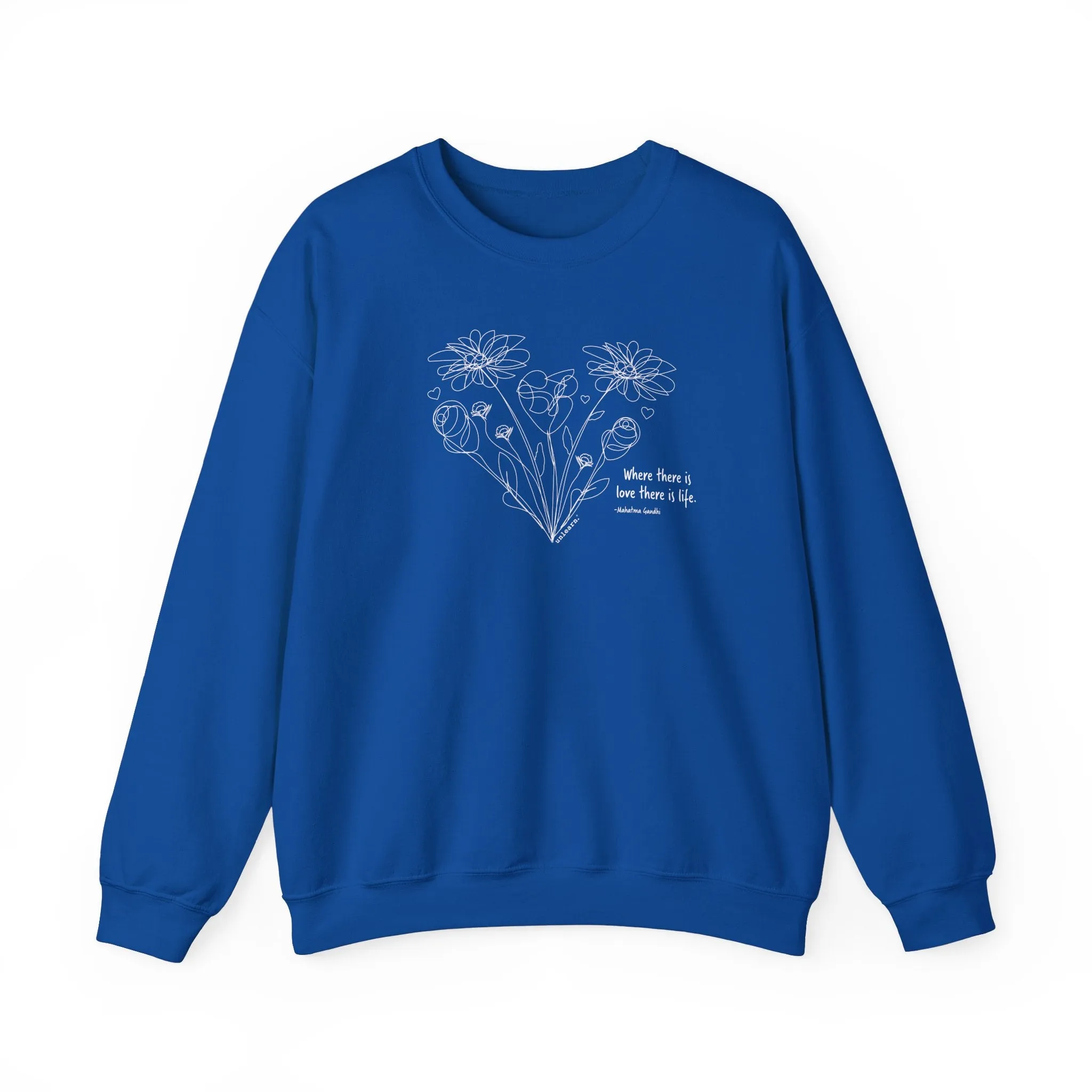 Flowers - Relaxed Fit Crewneck Sweatshirt