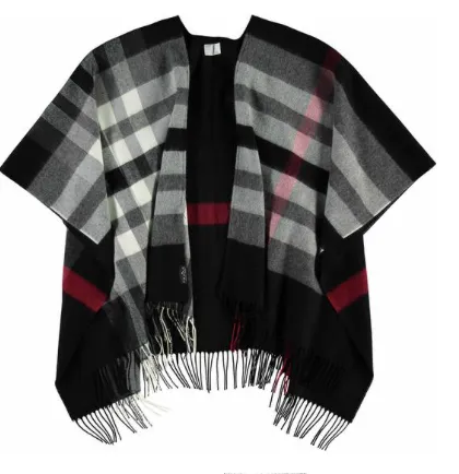 Fraas Ruana Plaid Wrap