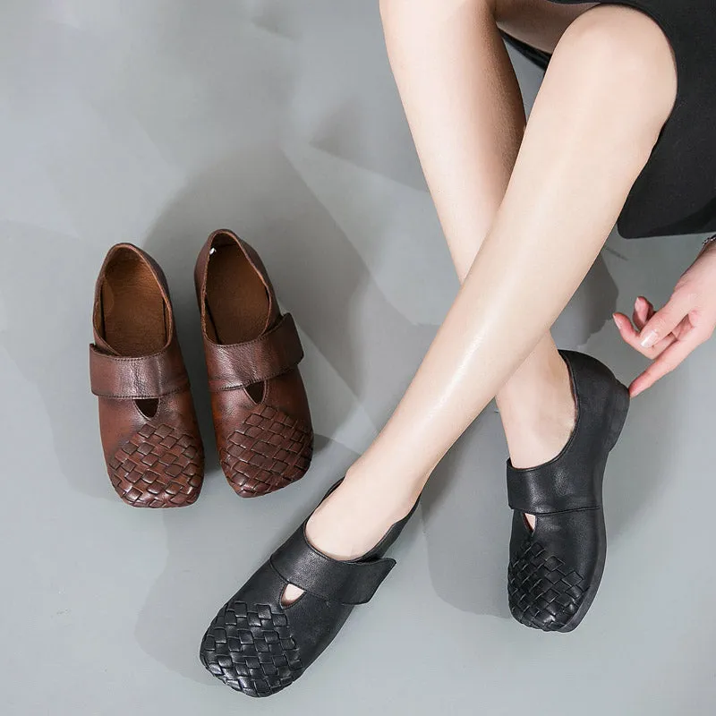 Genuine Retro Hand-Woven Women's Flats | Gift Shoes