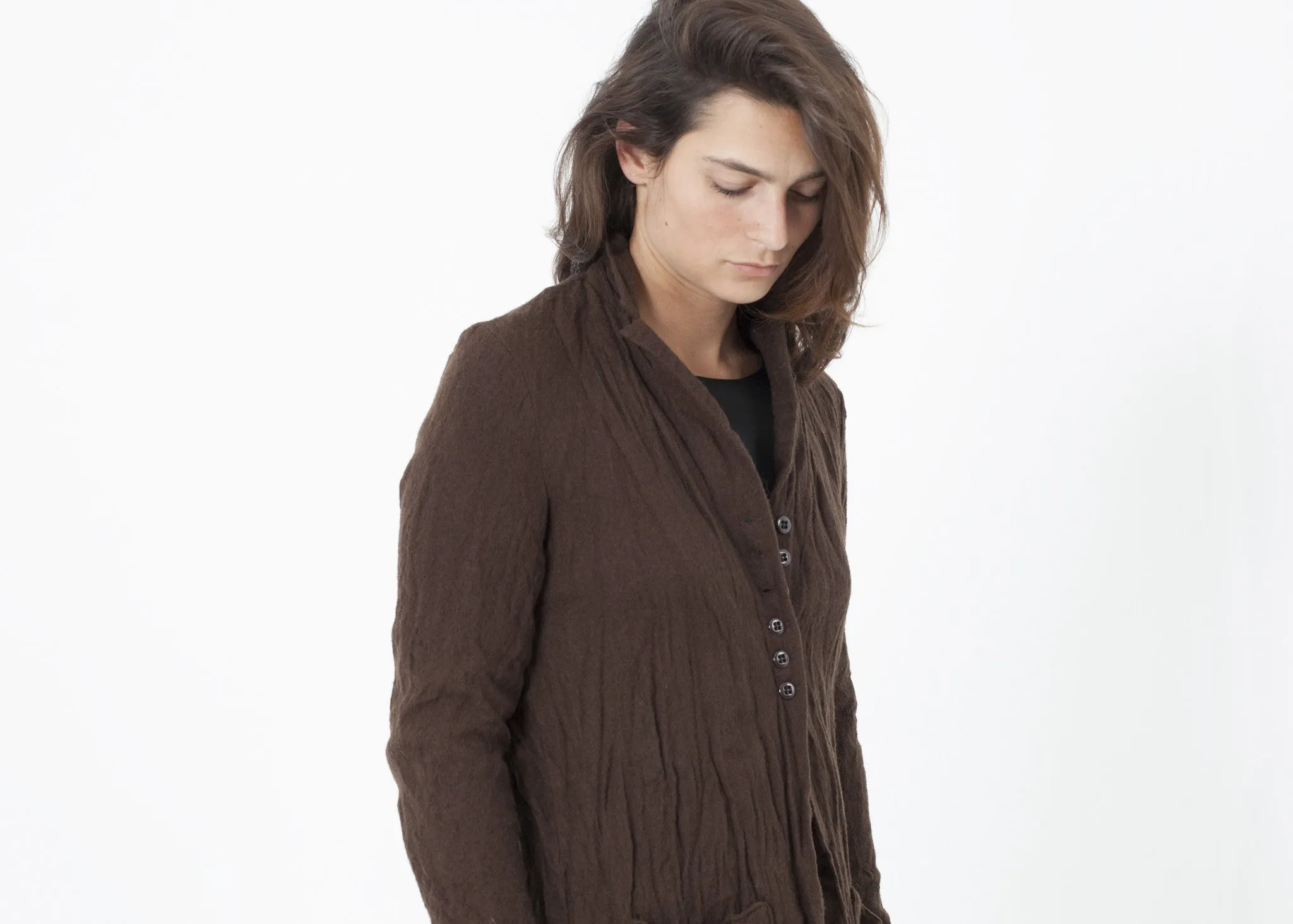 Ghost Wool Jacket in Brown -UEB