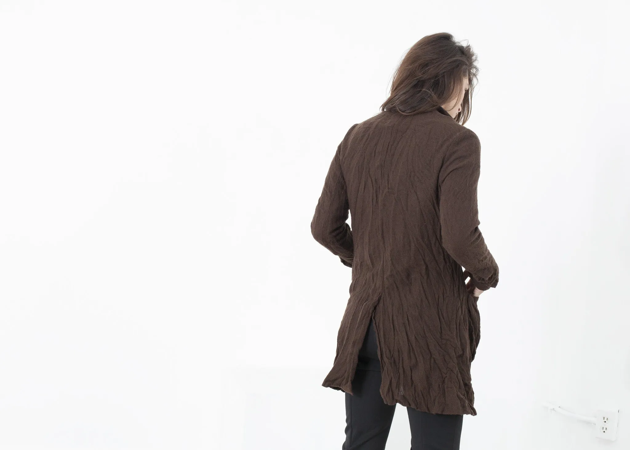 Ghost Wool Jacket in Brown -UEB