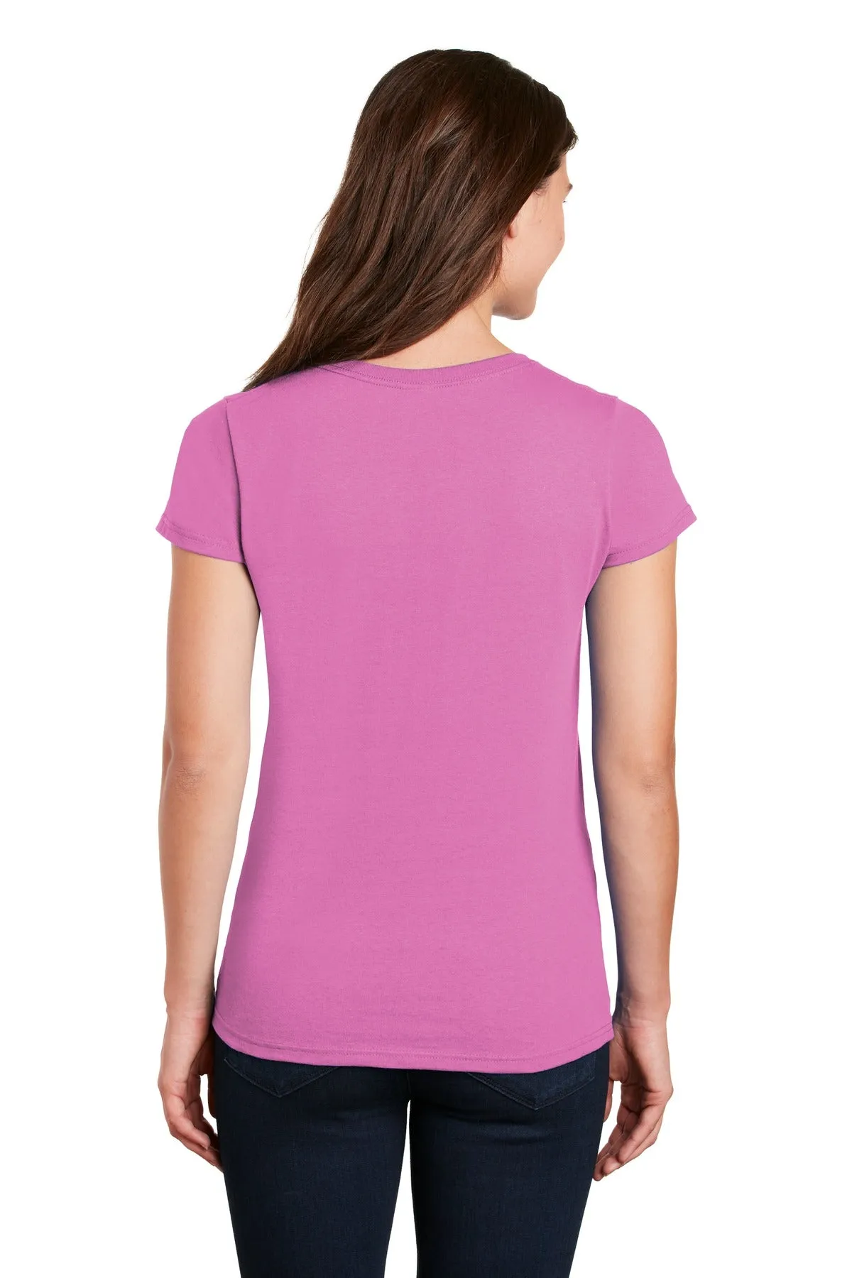 Gildan Ladies Heavy Cotton™ 100% Cotton V-Neck T-Shirt. 5V00L