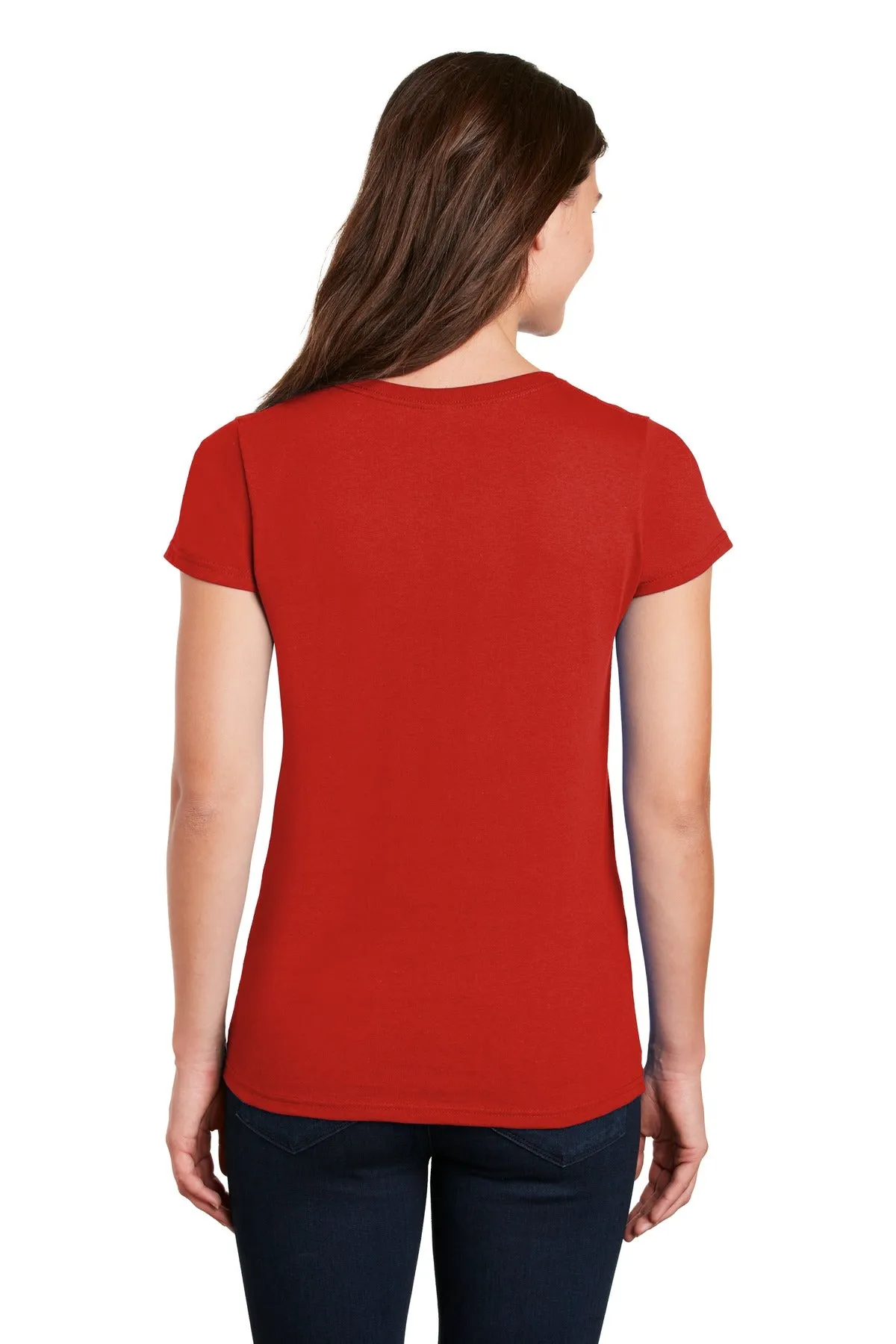 Gildan Ladies Heavy Cotton™ 100% Cotton V-Neck T-Shirt. 5V00L