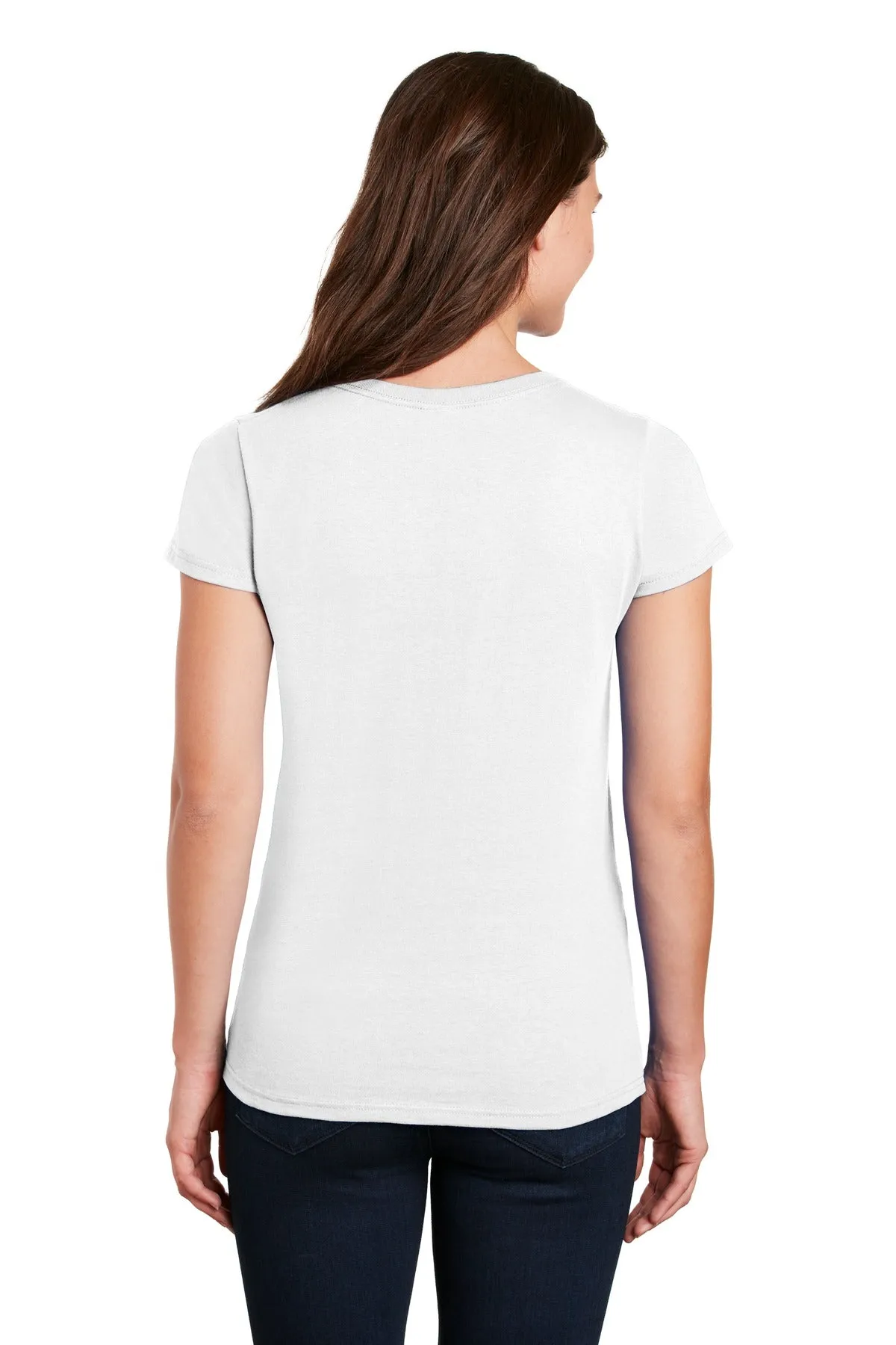 Gildan Ladies Heavy Cotton™ 100% Cotton V-Neck T-Shirt. 5V00L