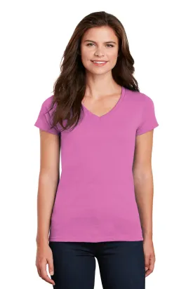 Gildan Ladies Heavy Cotton™ 100% Cotton V-Neck T-Shirt. 5V00L