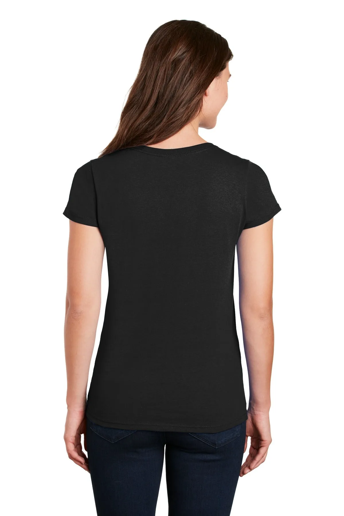 Gildan Ladies Heavy Cotton™ 100% Cotton V-Neck T-Shirt. 5V00L