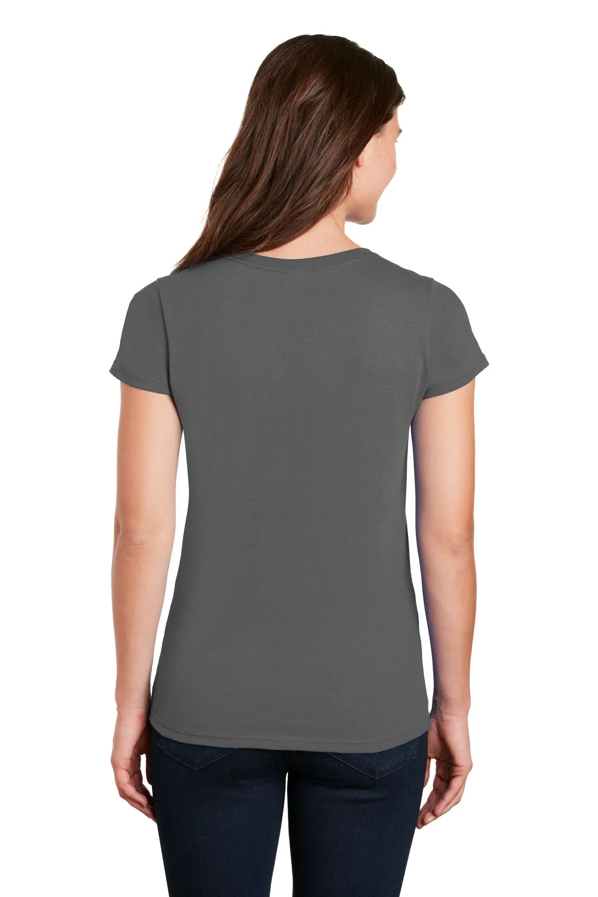 Gildan Ladies Heavy Cotton™ 100% Cotton V-Neck T-Shirt. 5V00L