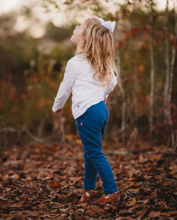 Girls Soft Cotton Jersey Long Sleeve Tee | Black