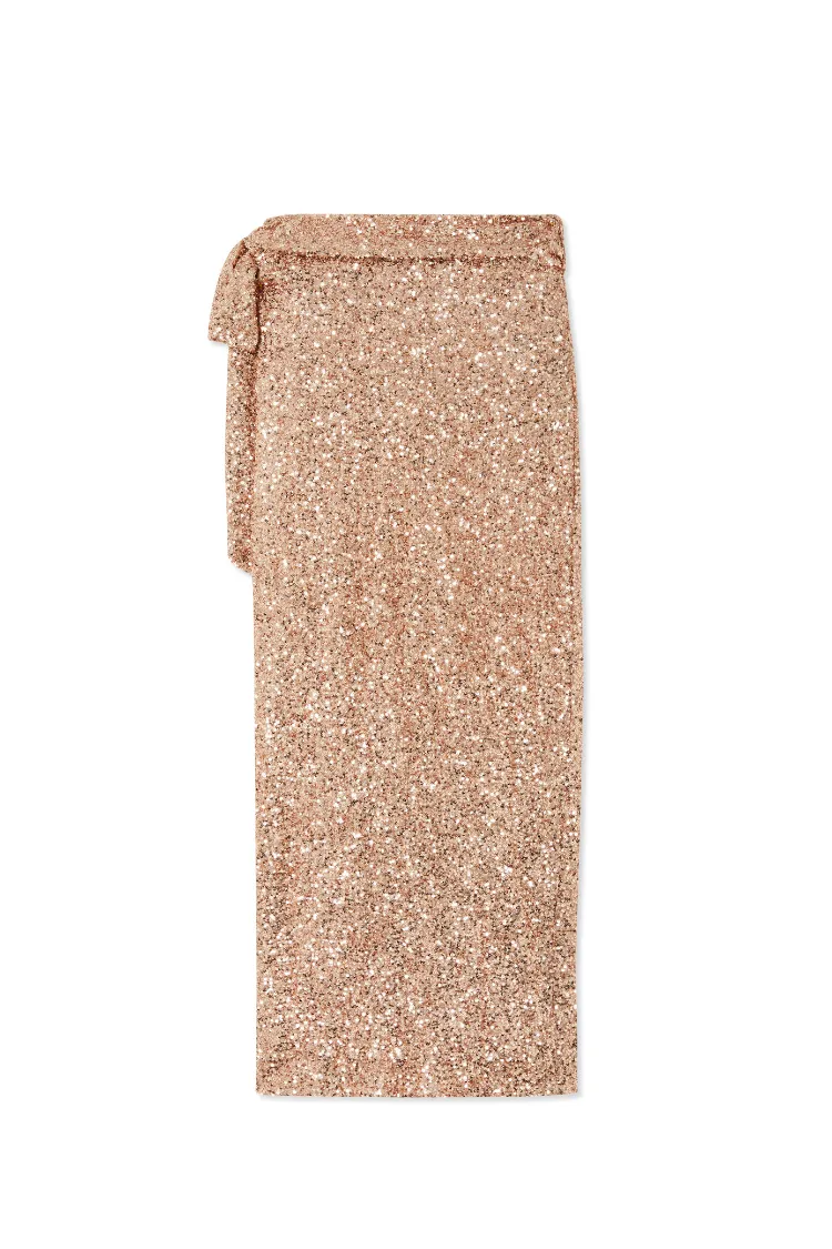 Gold Sequin Jaspre Skirt