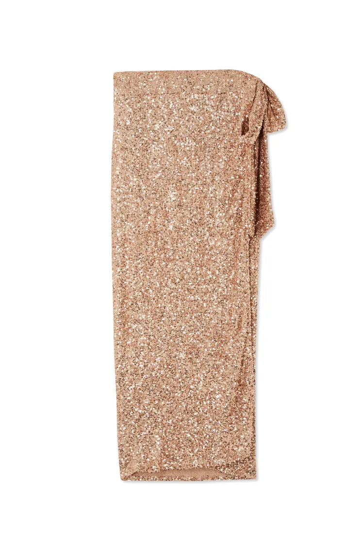 Gold Sequin Jaspre Skirt