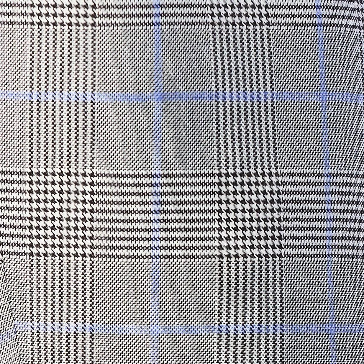 Gray and Blue Glenn Plaid 3 Piece Suit