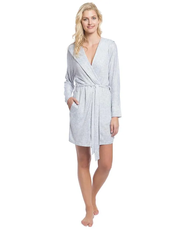 Heather Grey 36" Hooded Robe