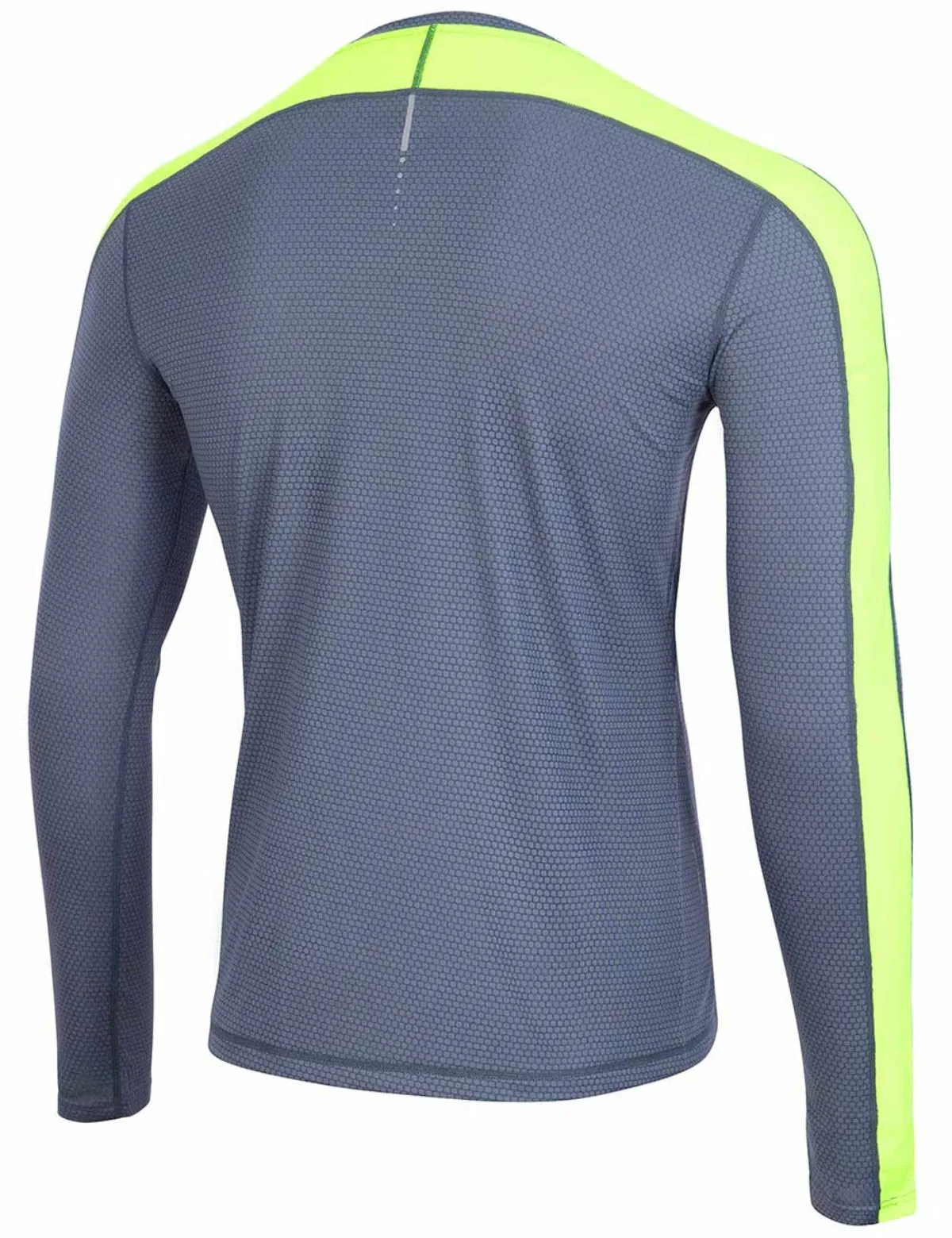 Herren Funktions Laufshirt Langarm Pro Line Grau Neon