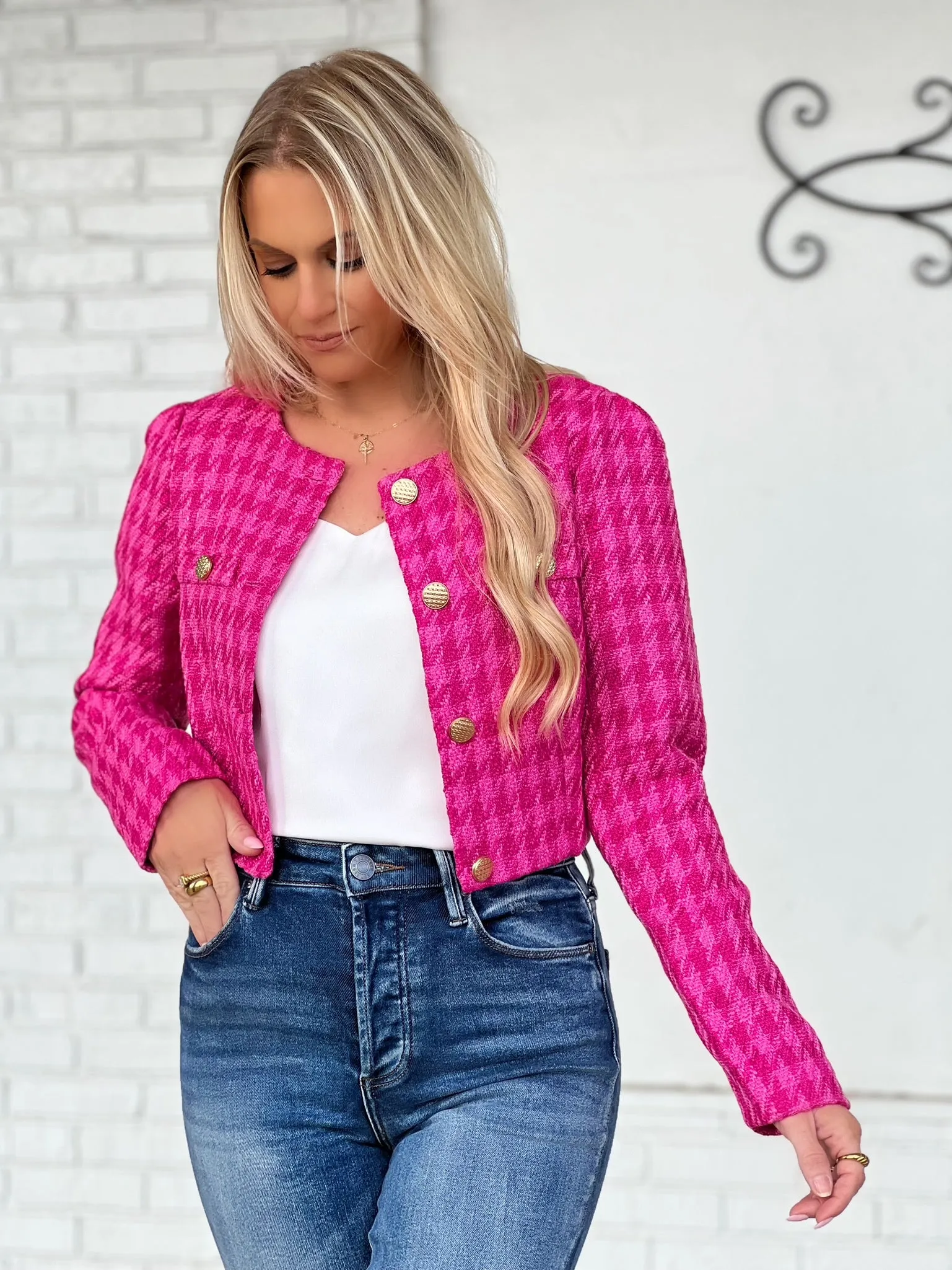 Holland Houndstooth Blazer(FINAL SALE)