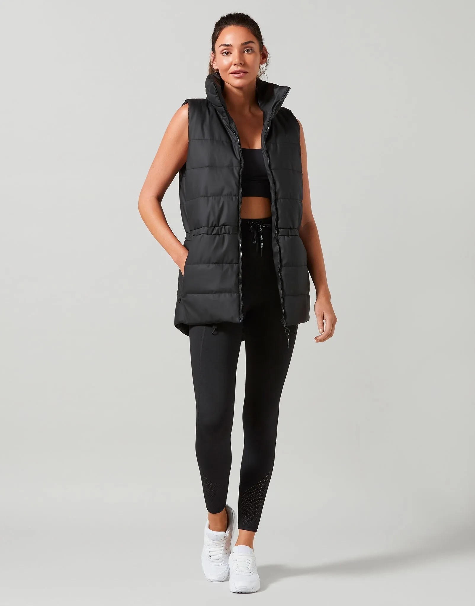 Jordan Sleeveless Jacket in Smoke Black